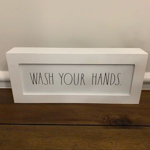 Rae Dunn sign WASH YOUR HANDS